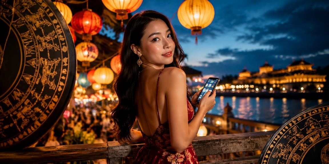 Người dùng tại Huế dùng điện thoại tra cứu khuyến mãi và nạp tiền casino qua ví điện tử tại chợ đêm